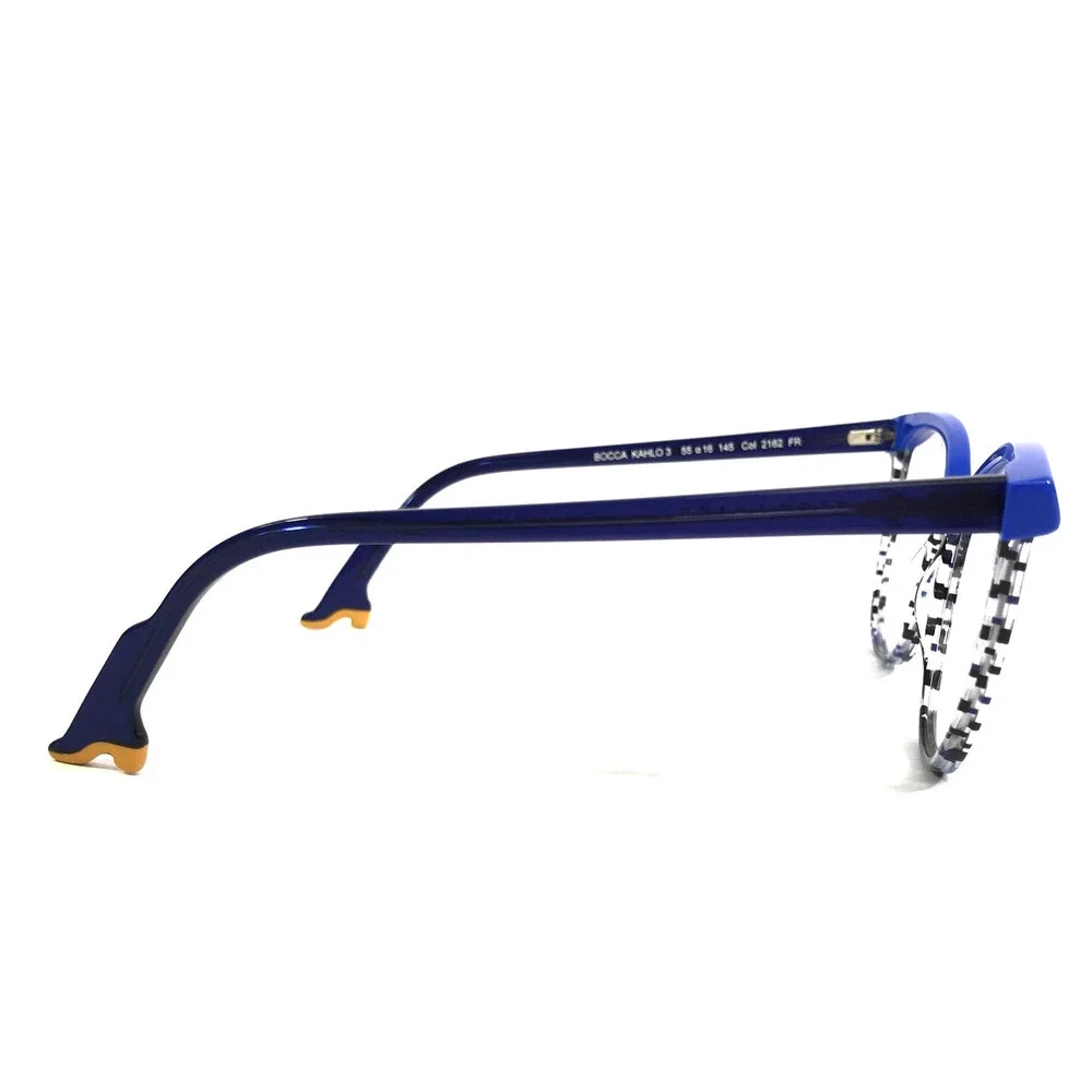 Bocca by Face A Face Eyeglasses Frames KAHLO 3 Col 2162 Blue Cat Eye 55-16-145